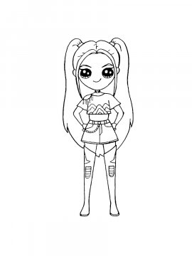 Раскраска Девочка подросток