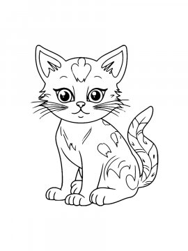 Раскраска Кошечка