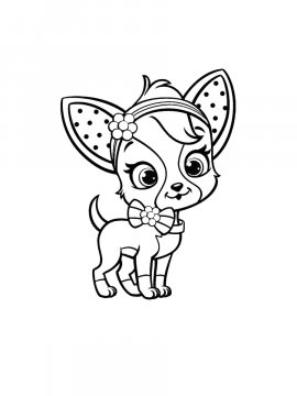 Раскраска Смешная собачка