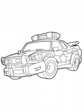 Раскраска Полицейская машина