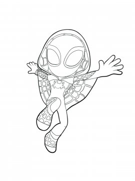 Раскраска Ghost Spider