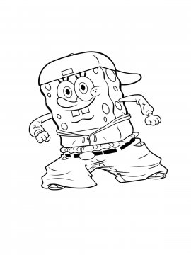 Раскраска СпанчБоб