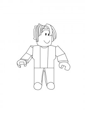 Раскраска Мальчик Роблокс