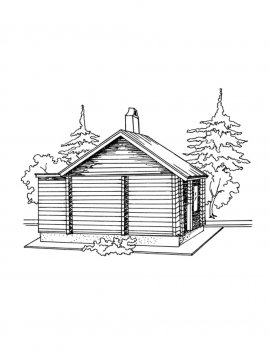 Баня в лесу