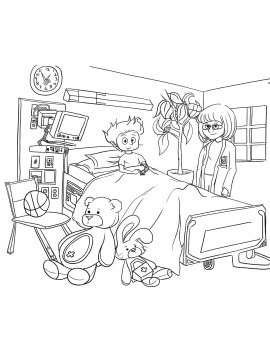 Мальчик в больничной палате