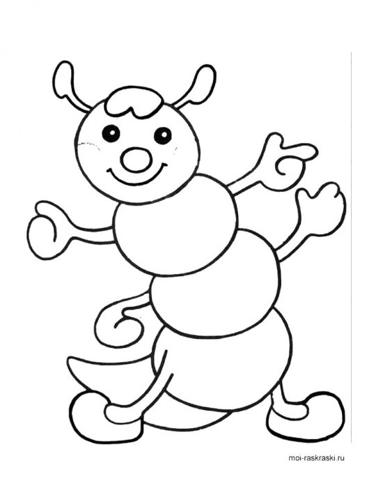 Раскраски для детей 3-4 лет - распечатать в формате А4