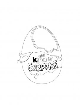 Раскраска Шоколадный Киндер Сюрприз