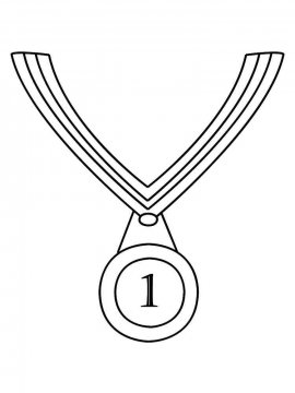 Раскраска Медаль 12 - Бесплатно распечатать