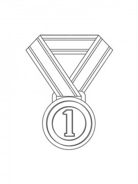 Раскраска Медаль 6 - Бесплатно распечатать