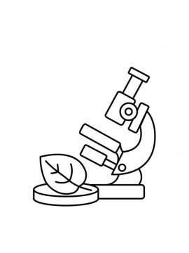 Раскраска Микроскоп 1 - Бесплатно распечатать
