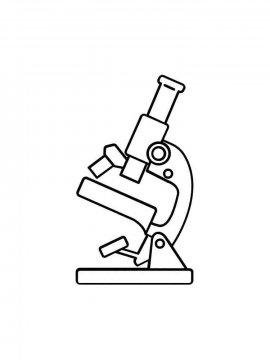 Раскраска Микроскоп 10 - Бесплатно распечатать