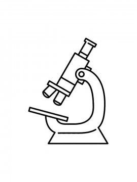 Раскраска Микроскоп 11 - Бесплатно распечатать