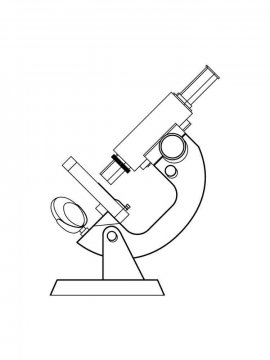 Раскраска Микроскоп 12 - Бесплатно распечатать