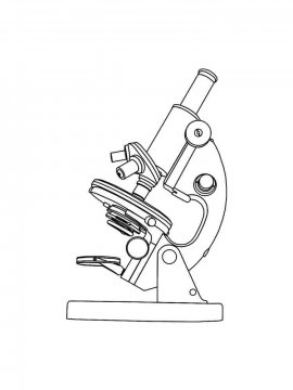 Раскраска Микроскоп 19 - Бесплатно распечатать