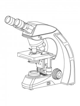 Раскраска Микроскоп 20 - Бесплатно распечатать