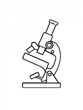 Раскраска Микроскоп 3 - Бесплатно распечатать