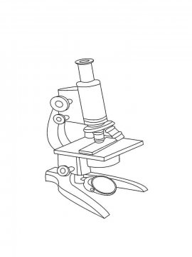 Раскраска Микроскоп 4 - Бесплатно распечатать