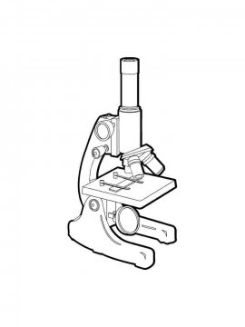 Раскраска Микроскоп 5 - Бесплатно распечатать