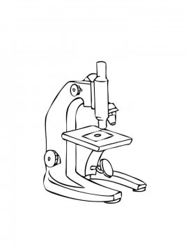 Раскраска Микроскоп 6 - Бесплатно распечатать