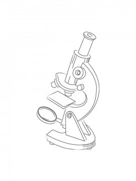 Раскраска Микроскоп 7 - Бесплатно распечатать