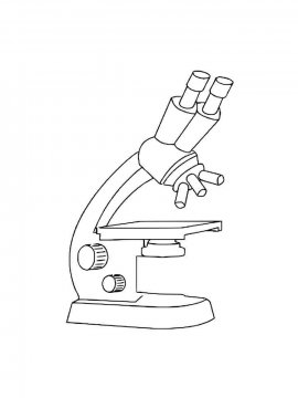 Раскраска Микроскоп 8 - Бесплатно распечатать