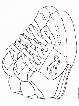 Раскраска Обувь 15 - Бесплатно распечатать