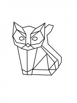 Раскраска Оригами 16 - Бесплатно распечатать