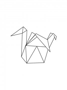 Раскраска Оригами 18 - Бесплатно распечатать
