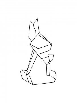 Раскраска Оригами 22 - Бесплатно распечатать
