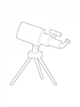 Раскраска Телескоп 10 - Бесплатно распечатать