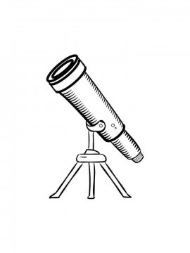 Раскраска Телескоп 12 - Бесплатно распечатать