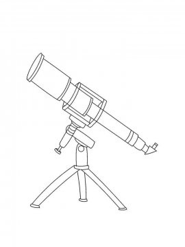 Раскраска Телескоп 13 - Бесплатно распечатать