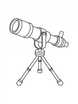 Раскраска Телескоп 14 - Бесплатно распечатать