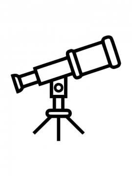 Раскраска Телескоп 15 - Бесплатно распечатать