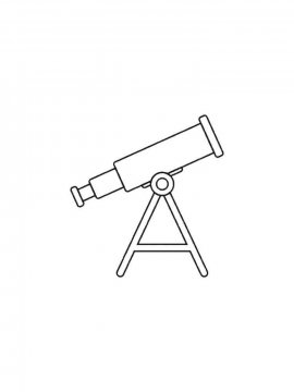 Раскраска Телескоп 16 - Бесплатно распечатать