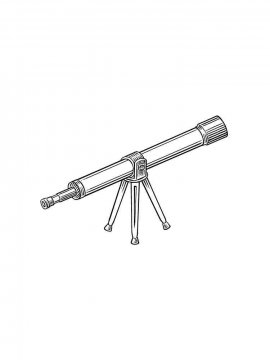 Раскраска Телескоп 22 - Бесплатно распечатать