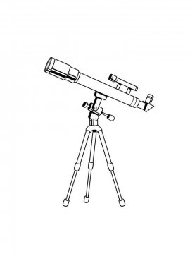 Раскраска Телескоп 23 - Бесплатно распечатать