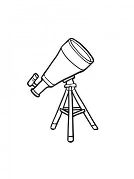 Раскраска Телескоп 24 - Бесплатно распечатать