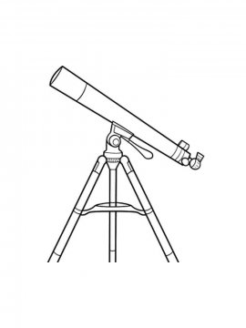 Раскраска Телескоп 5 - Бесплатно распечатать