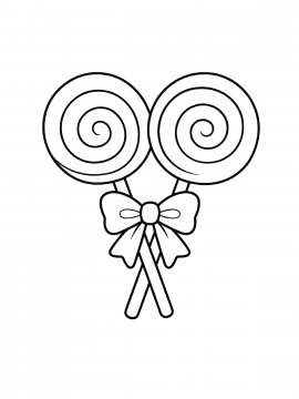 Раскраска Два леденца