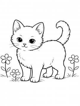 Раскраска Кошечка