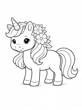 Раскраска Единорог для девочек