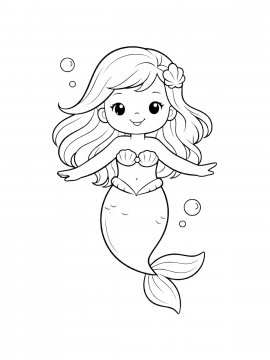 Раскраска Русалка