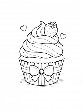 Раскраска Кексик