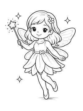 Раскраска Фея для девочек