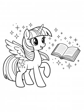 Раскраска пони Искорка
