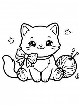 Раскраска Котеночек