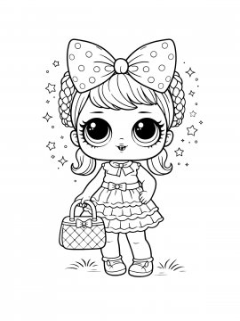 Раскраска Куколка ЛОЛ