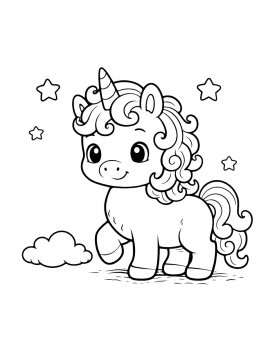 Раскраска Милая пони