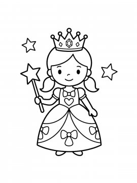 Раскраска Фея принцесса